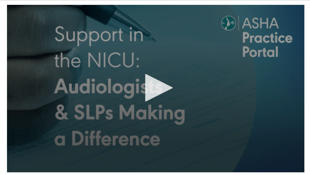 screenshot of NICU portal vidoe