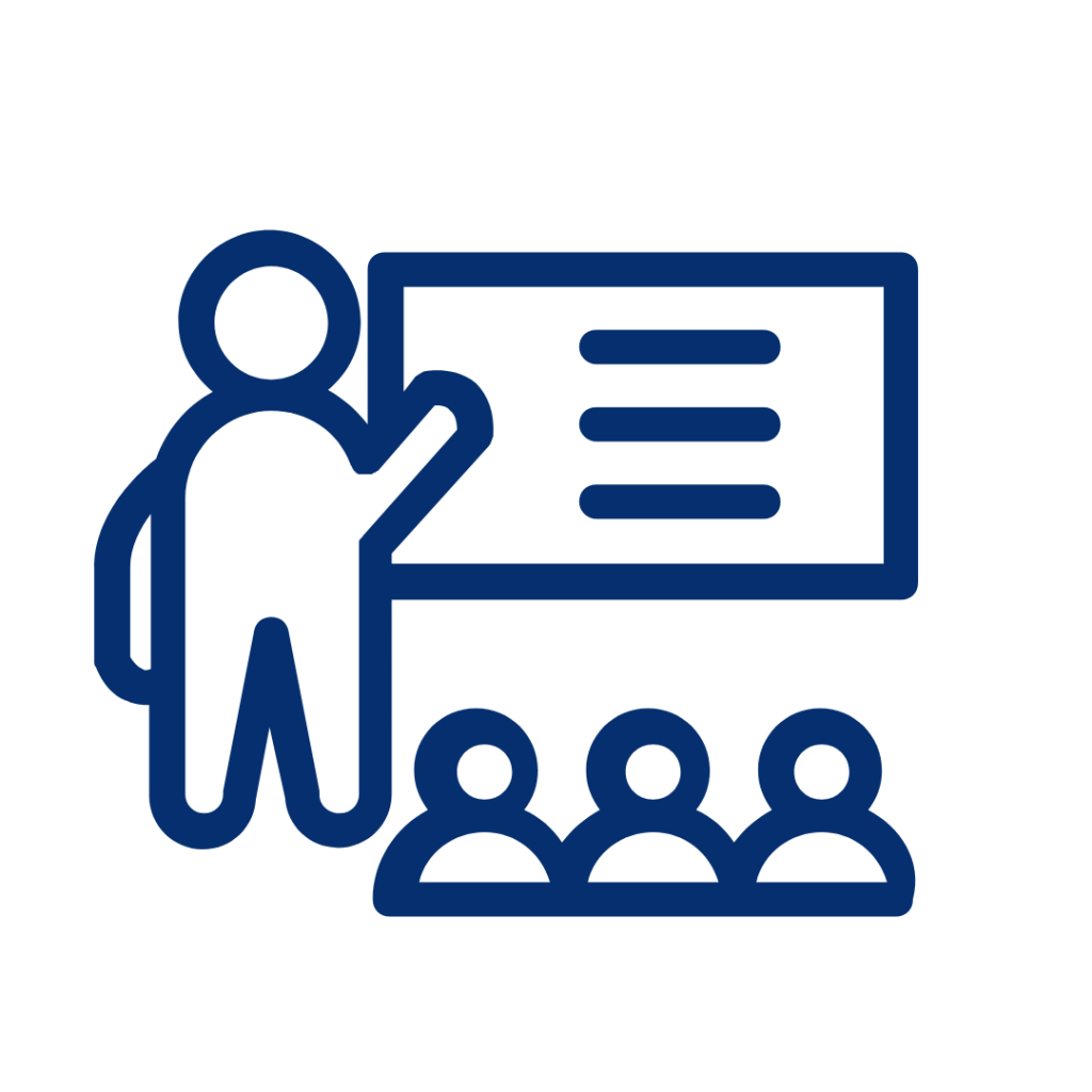 icon of teacher teaching class