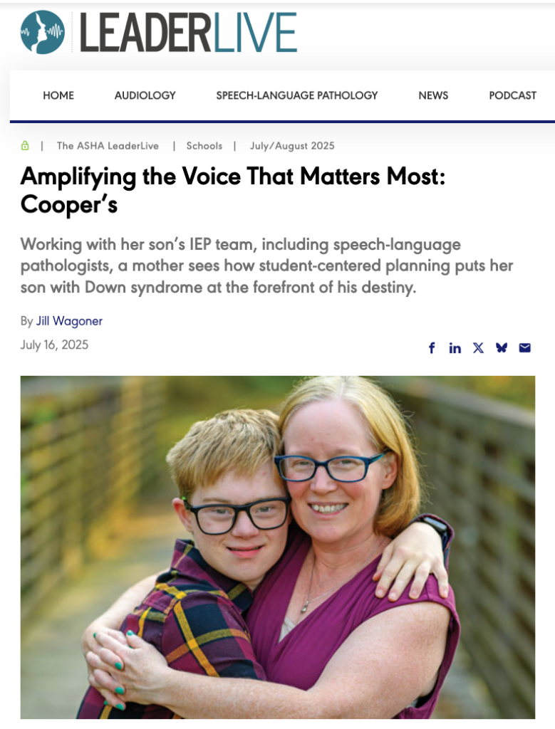 Image of Leader Live page with article on it Amplifying the Voice That Matters Most